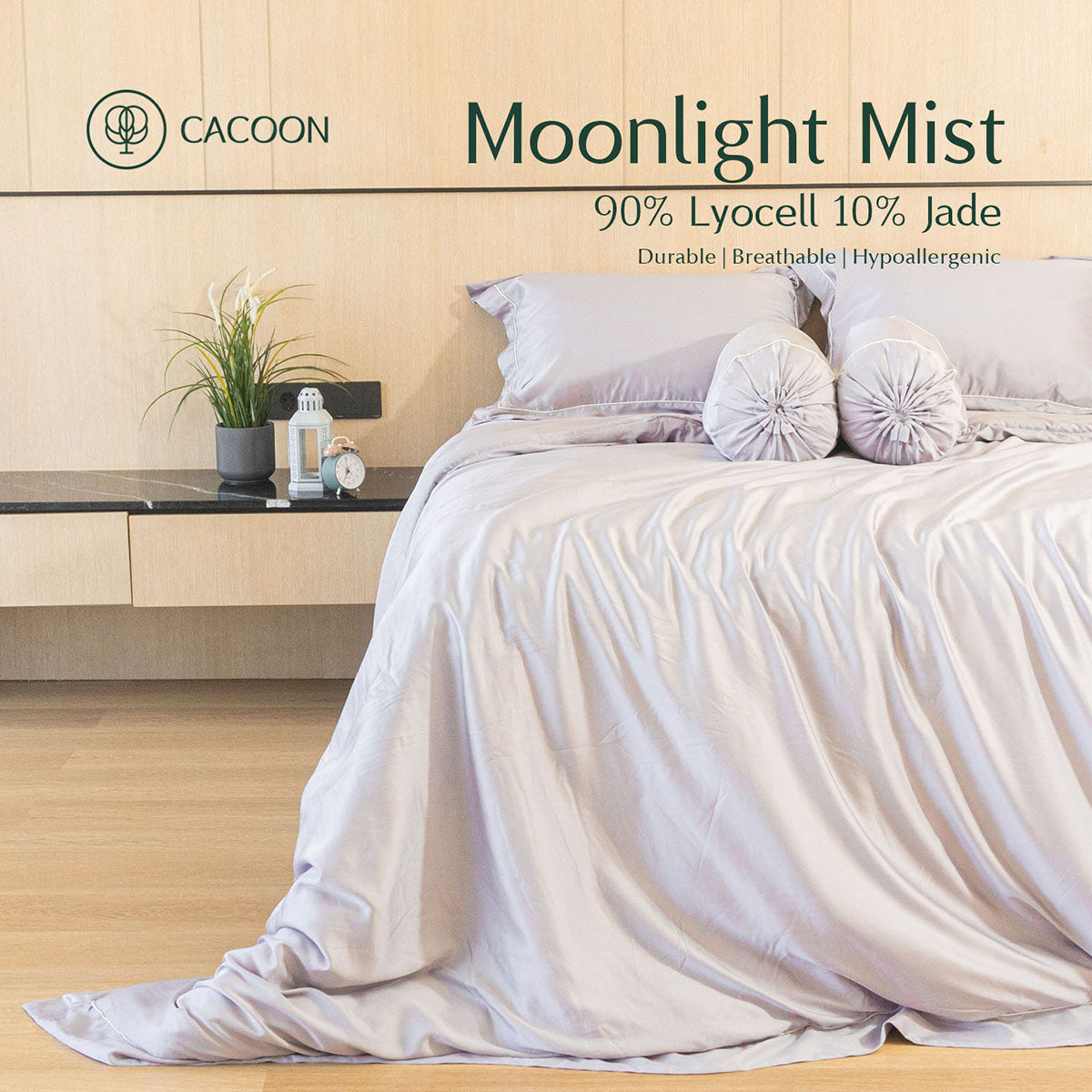 Cacoon Jade Essence Bed Cover - Moonlight Mist