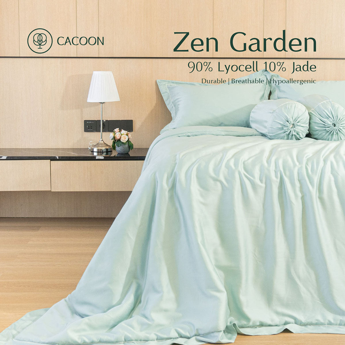 Cacoon Jade Essence Bed Cover - Zen Garden